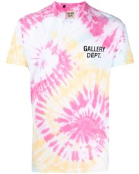 Мужская разноцветная футболка с круглым вырезом с принтом тай-дай от GALLERY DEPT.