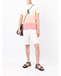 Мужская разноцветная футболка с круглым вырезом с принтом тай-дай от Polo Ralph Lauren
