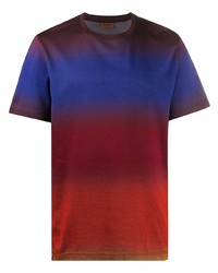 Мужская разноцветная футболка с круглым вырезом с принтом тай-дай от Missoni