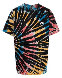 Мужская разноцветная футболка с круглым вырезом с принтом тай-дай от Nike