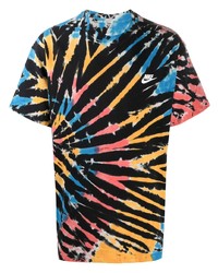 Мужская разноцветная футболка с круглым вырезом с принтом тай-дай от Nike