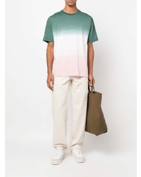 Мужская разноцветная футболка с круглым вырезом с принтом тай-дай от A.P.C.