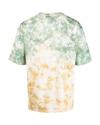 Мужская разноцветная футболка с круглым вырезом с принтом тай-дай от MARKET