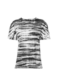 Женская разноцветная футболка с круглым вырезом с принтом тай-дай от Proenza Schouler