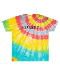 Мужская разноцветная футболка с круглым вырезом с принтом тай-дай от Supreme
