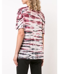 Женская разноцветная футболка с круглым вырезом с принтом тай-дай от Proenza Schouler