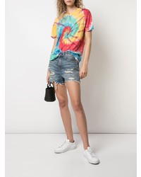 Женская разноцветная футболка с круглым вырезом с принтом тай-дай от R13