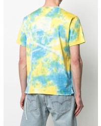 Мужская разноцветная футболка с круглым вырезом с принтом тай-дай от Mastermind World