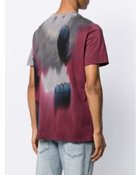 Мужская разноцветная футболка с круглым вырезом с принтом тай-дай от Zadig & Voltaire
