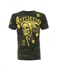 Мужская разноцветная футболка с круглым вырезом с принтом от Affliction