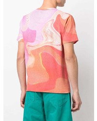 Мужская разноцветная футболка с круглым вырезом с принтом от ERL