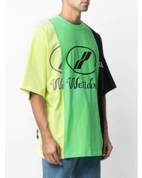 Мужская разноцветная футболка с круглым вырезом с принтом от We11done