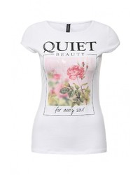 Женская разноцветная футболка с круглым вырезом с принтом от Concept Club