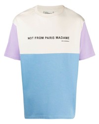 Мужская разноцветная футболка с круглым вырезом с принтом от Drôle De Monsieur