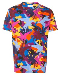 Мужская разноцветная футболка с круглым вырезом с принтом от Etro