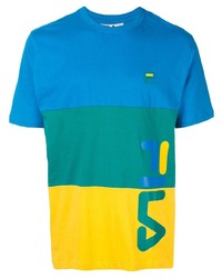 Мужская разноцветная футболка с круглым вырезом с принтом от Fila