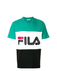 Мужская разноцветная футболка с круглым вырезом с принтом от Fila