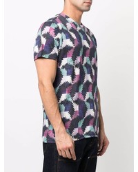 Мужская разноцветная футболка с круглым вырезом с принтом от Isabel Marant