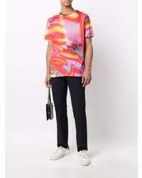 Мужская разноцветная футболка с круглым вырезом с принтом от PS Paul Smith