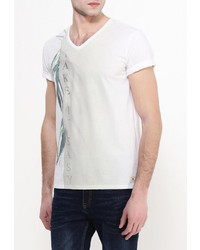 Мужская разноцветная футболка с круглым вырезом с принтом от Guess Jeans