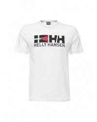 Мужская разноцветная футболка с круглым вырезом с принтом от Helly Hansen