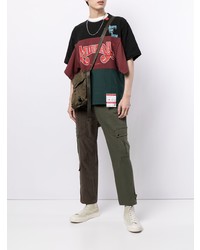 Мужская разноцветная футболка с круглым вырезом с принтом от Maison Mihara Yasuhiro