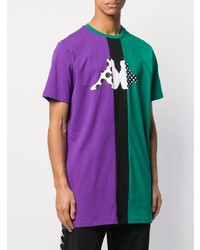 Мужская разноцветная футболка с круглым вырезом с принтом от Kappa