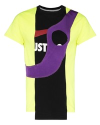 Мужская разноцветная футболка с круглым вырезом с принтом от LUEDE