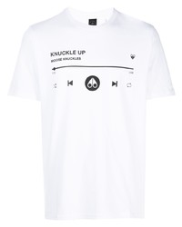 Мужская разноцветная футболка с круглым вырезом с принтом от Moose Knuckles