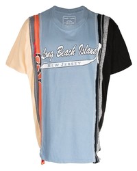 Мужская разноцветная футболка с круглым вырезом с принтом от Needles
