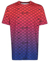 Мужская разноцветная футболка с круглым вырезом с принтом от Off-White