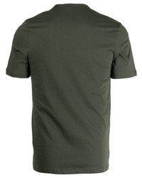 Мужская разноцветная футболка с круглым вырезом с принтом от BOSS