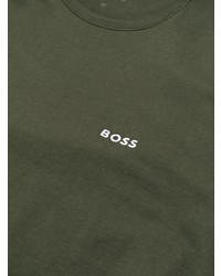 Мужская разноцветная футболка с круглым вырезом с принтом от BOSS