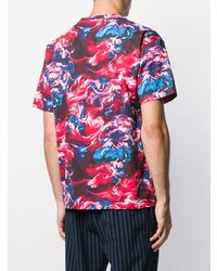 Мужская разноцветная футболка с круглым вырезом с принтом от Kenzo