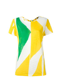 Женская разноцветная футболка с круглым вырезом с принтом от Proenza Schouler