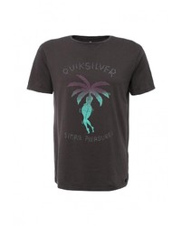 Мужская разноцветная футболка с круглым вырезом с принтом от Quiksilver