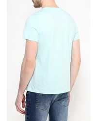 Мужская разноцветная футболка с круглым вырезом с принтом от Sela