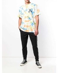 Мужская разноцветная футболка с круглым вырезом с принтом от Stussy