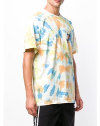 Мужская разноцветная футболка с круглым вырезом с принтом от Stussy