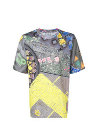 Мужская разноцветная футболка с круглым вырезом с принтом от Vivienne Westwood MAN