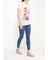 Женская разноцветная футболка с круглым вырезом от Baon