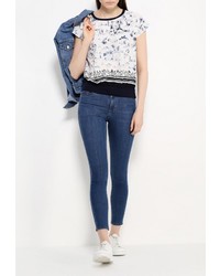 Женская разноцветная футболка с круглым вырезом от Baon