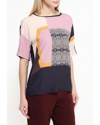 Женская разноцветная футболка с круглым вырезом от Baon