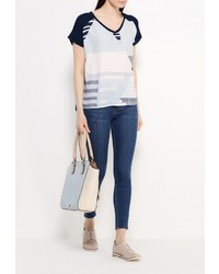 Женская разноцветная футболка с круглым вырезом от Baon