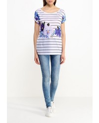 Женская разноцветная футболка с круглым вырезом от Baon