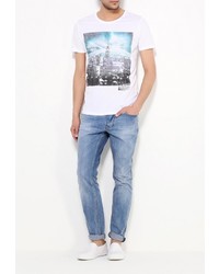 Мужская разноцветная футболка с круглым вырезом от Broadway