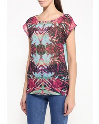 Женская разноцветная футболка с круглым вырезом от Emoi