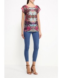 Женская разноцветная футболка с круглым вырезом от Emoi