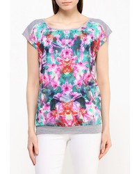 Женская разноцветная футболка с круглым вырезом от Emoi