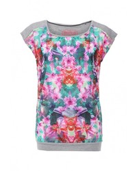 Женская разноцветная футболка с круглым вырезом от Emoi